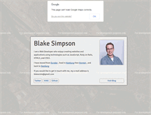 Tablet Screenshot of blakesimpson.co.uk
